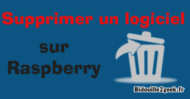 Supprimer un logiciel sur Raspberry