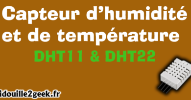 Capteur de température et d’humidité – DHT11 et DHT22