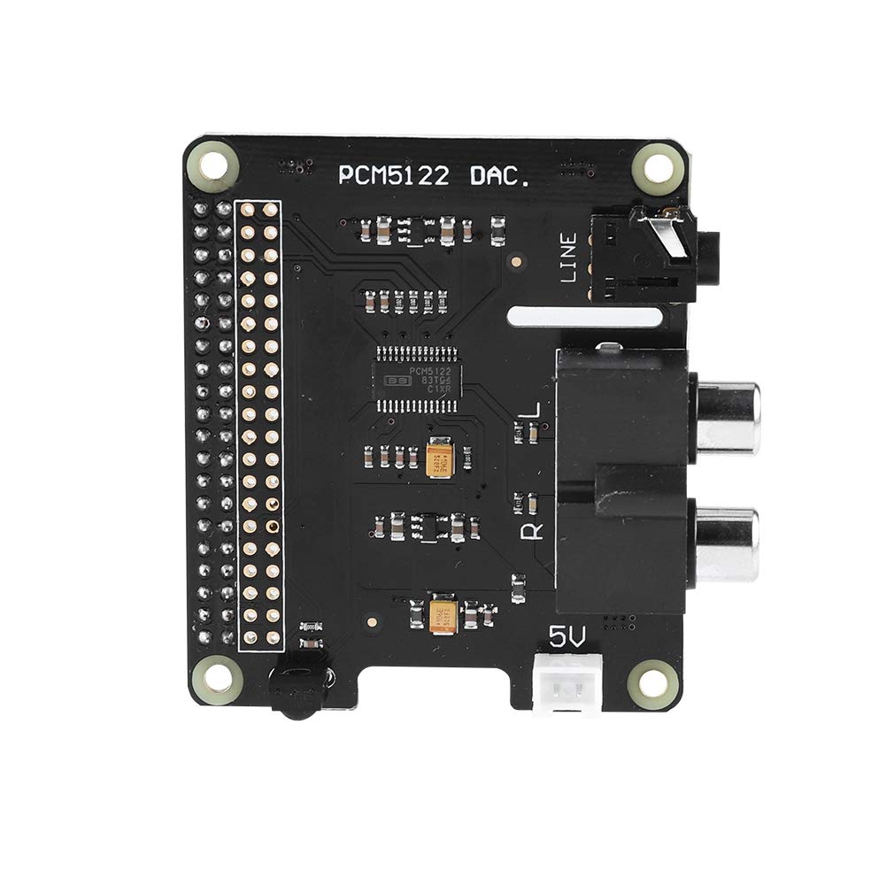 Eboxer Carte d'extension Raspberry Pi HiFi DAC+ HD Audio PCM5122 24 Bits pour Raspberry Pi 3, modèle B / 2B / B + / A + / Raspberry Pi Zero W