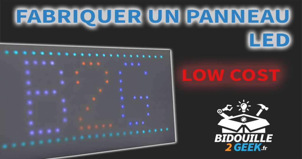 panneau led diy low cost